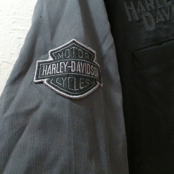 Harley-Davidson Genuine MotorClothes Men’s XL Black Gray Button Up Shirt - Picture 3 of 7